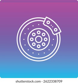 Brake vector icon. Can be used for printing, mobile and web applications.