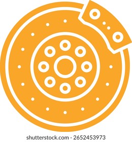 Brake vector icon. Can be used for printing, mobile and web applications.