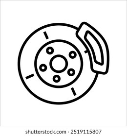 brake vector icon line template