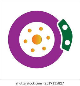 brake vector icon line template