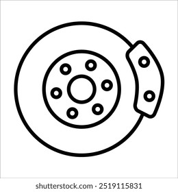 brake vector icon line template