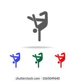 brakedance icon. Elements of dance multi colored icons. Premium quality graphic design icon. Simple icon for websites, web design, mobile app, info graphics on white background