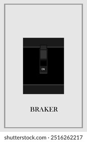 braker ON botões de controle elétrico industrial
(Interruptor de corte elétrico)