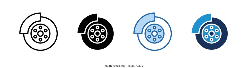 Brakes Icon Collection With Multiple Styles