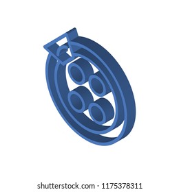 Brakes isometric left top view 3D icon