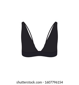 Bralette bra icon isolated on white background. Woman underwear symbol modern, simple, vector, icon for website design, mobile app, ui. Vector Illustration