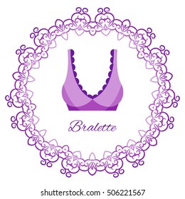 Bralette bra illustration