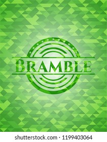 Bramble green mosaic emblem