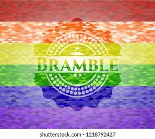 Bramble lgbt colors emblem 