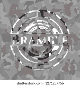 Bramble on grey camouflaged pattern