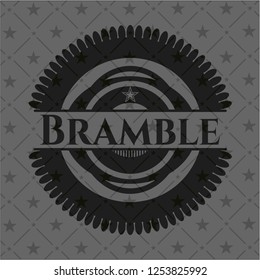 Bramble realistic black emblem