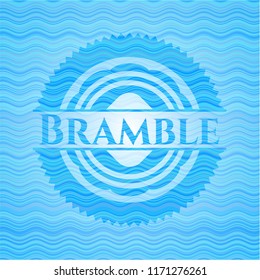 Bramble water wave concept badge.