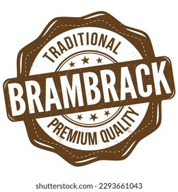Brambrack grunge rubber stamp on white background, vector illustration