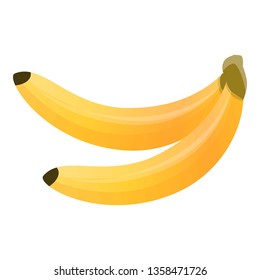 Branch of banana icon. Cartoon of branch of banana vector icon for web design isolated on white background