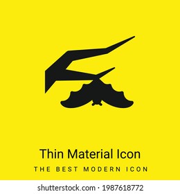 Branch Bat minimal bright yellow material icon