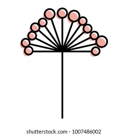 branch with berries fruits botanic