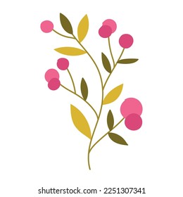 branch berries tree icon isolated