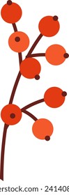Branch With Berries Vector Illustration
