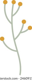 Branch With Berries Vector Illustration