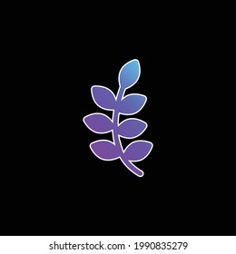 Icono de vector de gradiente azul