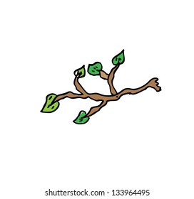 branch cartoon doodle