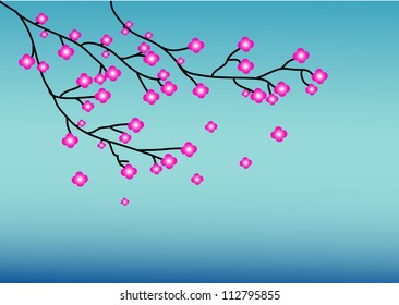 Branch with Cherry Blossoms