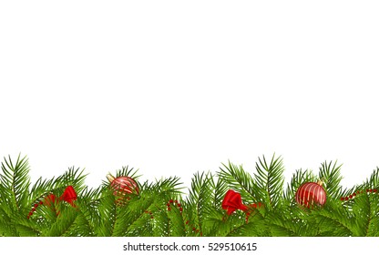 branch christmas background with space for text (greeting, ad etc.)