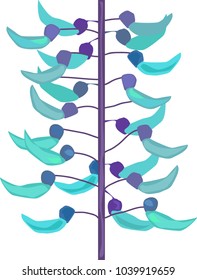 A branch of an exotic blooming creeper