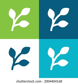 Branch Flat four color minimal icon set