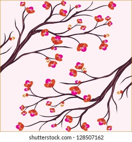 branch and flowers, japanese style