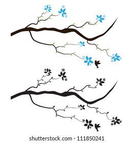 Branch Flowers Wall Decal