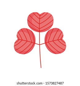 branch foliage leaves organic decoration icon vector illustration