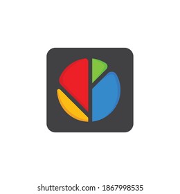 Branch Full Color Modern Logo Design. Branch Logo on White Background Vector Template