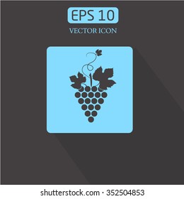 branch of grapes. logo.