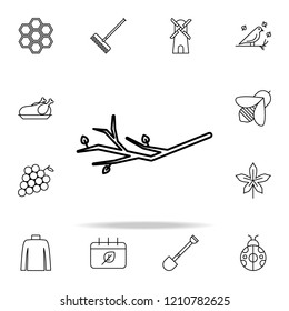 branch icon. autumn icons universal set for web and mobile