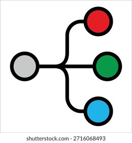 Elemento De Ícone De Ramificação Para Design