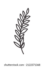 branch icon illustration over white