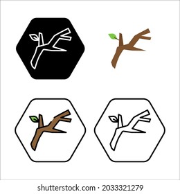 branch icon logo symbol illustration