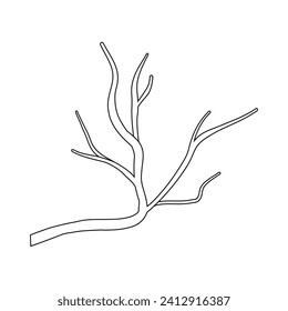 Branch icon vector. Tree illustration sign. Firewood symbol or logo.