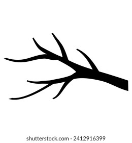 Branch icon vector. Tree illustration sign. Firewood symbol or logo.