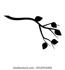 Branch icon vector. Tree illustration sign. Firewood symbol or logo.