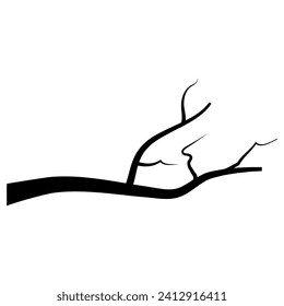 Icône branche image vectorielle. Panneau d'illustration de l'arbre. Symbole ou logo en bois de chauffage.