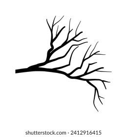 Icône branche image vectorielle. Panneau d'illustration de l'arbre. Symbole ou logo en bois de chauffage.