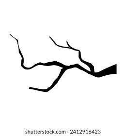 Icône branche image vectorielle. Panneau d'illustration de l'arbre. Symbole ou logo en bois de chauffage.