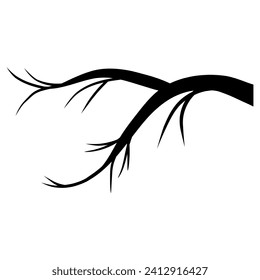 Branch icon vector. Tree illustration sign. Firewood symbol or logo.