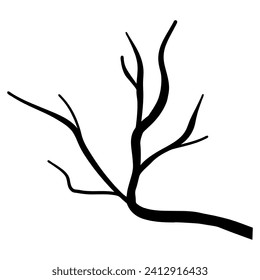 Icône branche image vectorielle. Panneau d'illustration de l'arbre. Symbole ou logo en bois de chauffage.