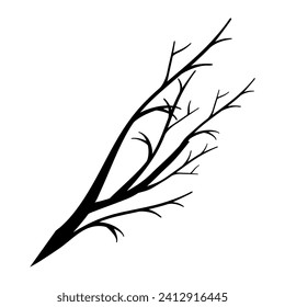 Branch icon vector. Tree illustration sign. Firewood symbol or logo.