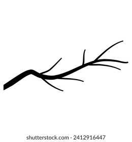 Icône branche image vectorielle. Panneau d'illustration de l'arbre. Symbole ou logo en bois de chauffage.