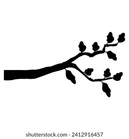 Icône branche image vectorielle. Panneau d'illustration de l'arbre. Symbole ou logo en bois de chauffage.