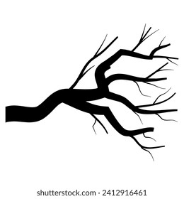 Vector de icono de bifurcación. Signo de ilustración de árbol. Símbolo o logotipo de leña.